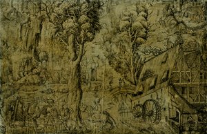 Paisaje con molinos de viento de Sebald Baumhauer