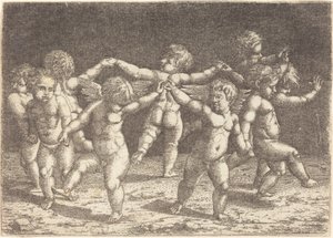Danza de los dioses del amor de Sebald Beham