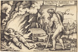 La Muerte de Hércules de Sebald Beham