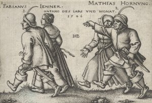 Enero y febrero, de La fiesta de los campesinos o los doce meses, 1546