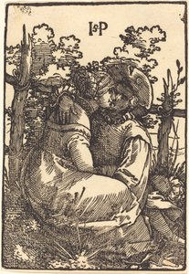 Amantes junto a una Cerca de Sebald Beham