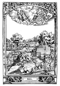 Luna, 1531 de Sebald Beham