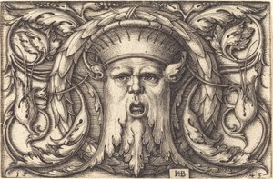 Ornamento con una máscara