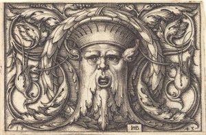 Ornamento con una máscara
