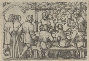 Fiesta de campesinos, de La fiesta de los campesinos o los doce meses, 1546-47 de Sebald Beham