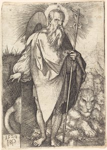 San Jerónimo de pie de Sebald Beham