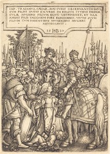 El juicio de Trajano de Sebald Beham