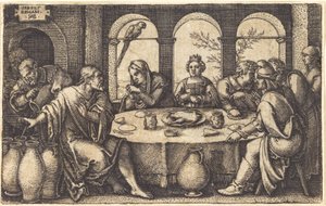 Las Bodas de Caná de Sebald Beham