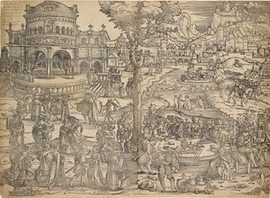 La fiesta de Herodes, principios del siglo XVI