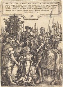 La justicia de Trajano de Sebald Beham