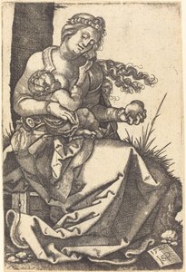 Virgen con una pera de Sebald Beham
