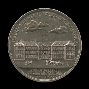 Hospital Insel, Berna [reverso], 1818 de Sebastian Burger