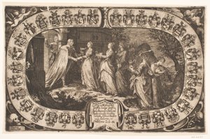 Las cinco vírgenes prudentes. Hoja conmemorativa por la muerte de la señorita Anne Rosenkrantz