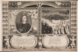 Mogens Sehested de Holmegaard. Hoja conmemorativa de Sebastian Lehlin