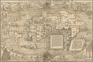Mapa del mundo de 1537 por Sebastian Munster de Sebastian Munster