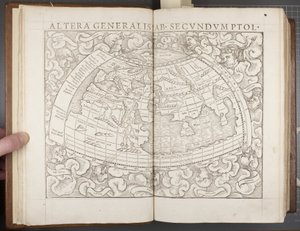Globo, de Cosmographia, 1544 de Sebastian Munster