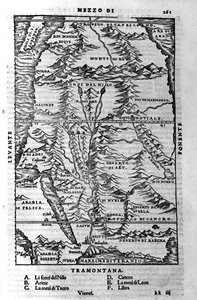La carrera del Nilo - en “Cosmographia” de Sebastiano Munster de Sebastian Munster