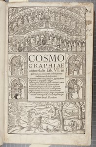 Página del título de Cosmographia, 1544