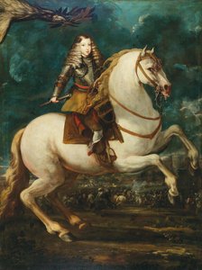 Retrato ecuestre de Carlos II de España, 1660s de Sebastian de Herrera Barnuevo