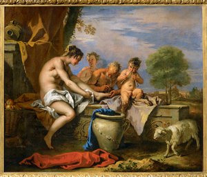Ninfas y sátiros ... de Sebastiano (attr. to) Ricci