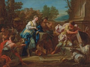Jacob y Raquel en el Pozo de Sebastiano Conca