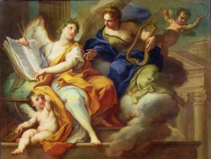 Urania y Erato de Sebastiano Conca