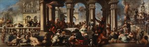 El banquete de Cleopatra, 1660 de Sebastiano Mazzoni