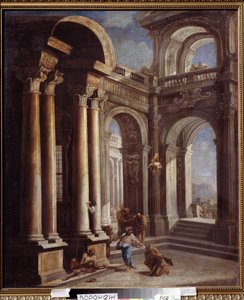 La curación del ciego Bartimeo de Jericó. La curación del ciego de Jericó. Pintura de Sebastiano Ricci (1659-1734). Óleo sobre lienzo. Arte barroco italiano. Museo de Bellas Artes Ivan Kramskoy (o Kramskoi) en Voronezh (Voronezh), Rusia. de Sebastiano Ricci