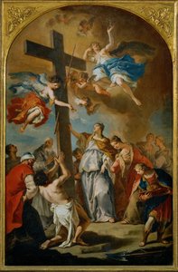 El hallazgo de la Santa Cruz (pintura sobre lienzo)