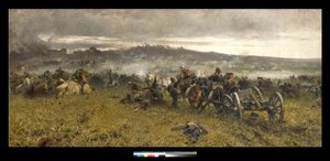 Artillería durante la Batalla de San Martino