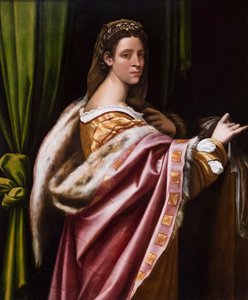 Retrato de dama, mediados de la década de 1520 (óleo sobre madera) de Sebastiano del (c.1485 1547) Piombo