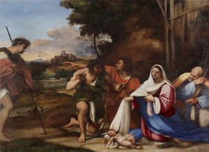 Adoración de los pastores, 1510 de Sebastiano del Piombo