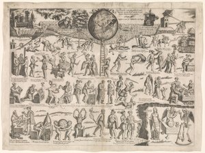 Este mundo es como una jaula llena de tontos Questo Mondo è come una gabbia de matti (título sobre objeto) de Sebastiano di Re