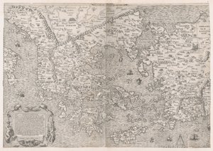 Speculum Romanae Magnificentiae: Mapa de Grecia, mediados del siglo XVI de Sebastiano di Re