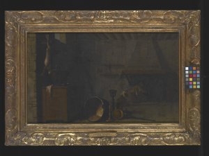 Cocina con liebre (óleo sobre lienzo) de Sébastien Bourdon
