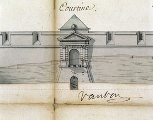 Fortificaciones Courtine por Vauban