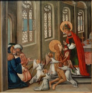 Última comunión de María Magdalena de Seeschwäbischer Meister