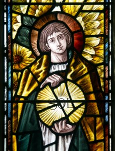 Arcángel San Uriel (detalle), c.1890 de Selwyn Image