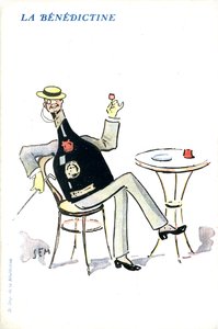 Anuncio francés de licor Bénédictine de Sem
