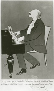 El compositor francés Jules Massenet tocando de Sem