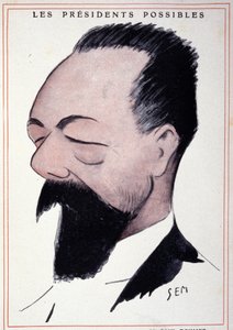 Retrato de Paul Doumer (1857 - 1932), estadista francés, por Sem (1863 - 1934). de Sem