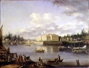 Vista del Palacio Kamennostrovskiy a través del Bol