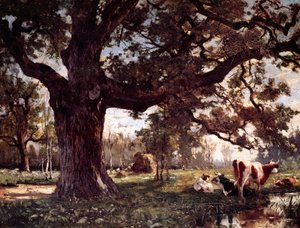 Paisaje, de Serafino de Tivoli (1826-1892).