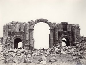 Arco de Adriano en Jerash, 1867 de Sergeant Henry Phillips