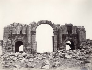 Arco de Adriano en la entrada a Jerash de Sergeant Henry Phillips