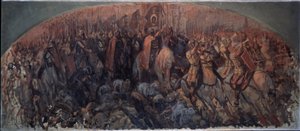 La bataille de Koulikovo le 8 septembre 1380. (La batalla de Kulikovo el 8 de septiembre de 1380). de Sergei Alexeyevich Korovin