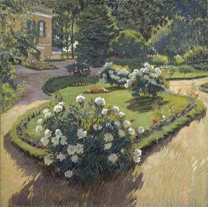 Un jardín, 1910 de Sergei Arsenevich Vinogradov