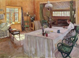 En la casa del artista Konstantin Korovin (1861-1939) 1907 de Sergei Arsenevich Vinogradov