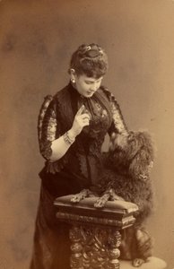 Marie Pavlovna de Russie - Gran Duquesa Maria Pavlovna de Rusia (1854-1920), por Levitsky, Sergei Lvovich (1819-1898). Foto en albúmina, hacia 1885. Archivo Estatal de Cine y Fotografía de Rusia, Krasnogorsk de Sergei Lvovich Levitsky
