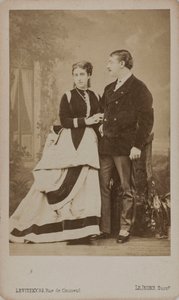 Paul Pavlovich Demidoff, 2º Príncipe de San Donato 1839-1885, con su esposa, Maria